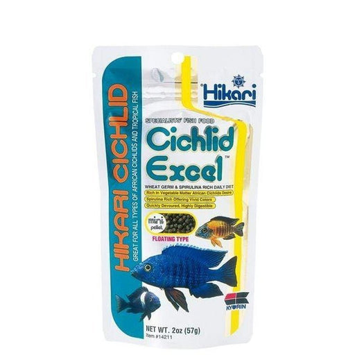 Hikari Cichlid Excel Mini Pellet 3.2-3.7mm 250g - Aquatic Supplies Australia