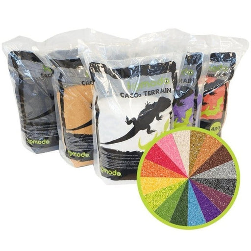 Komodo CaCo3 Sand Sunset Blend 4kg - Aquatic Supplies Australia