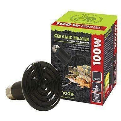 Komodo Ceramic Heat Emitter Black - Aquatic Supplies Australia