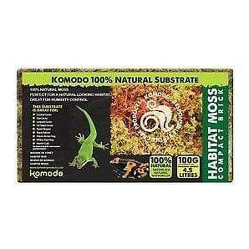 Komodo Habitat Moss Brick Bedding 100g - Aquatic Supplies Australia