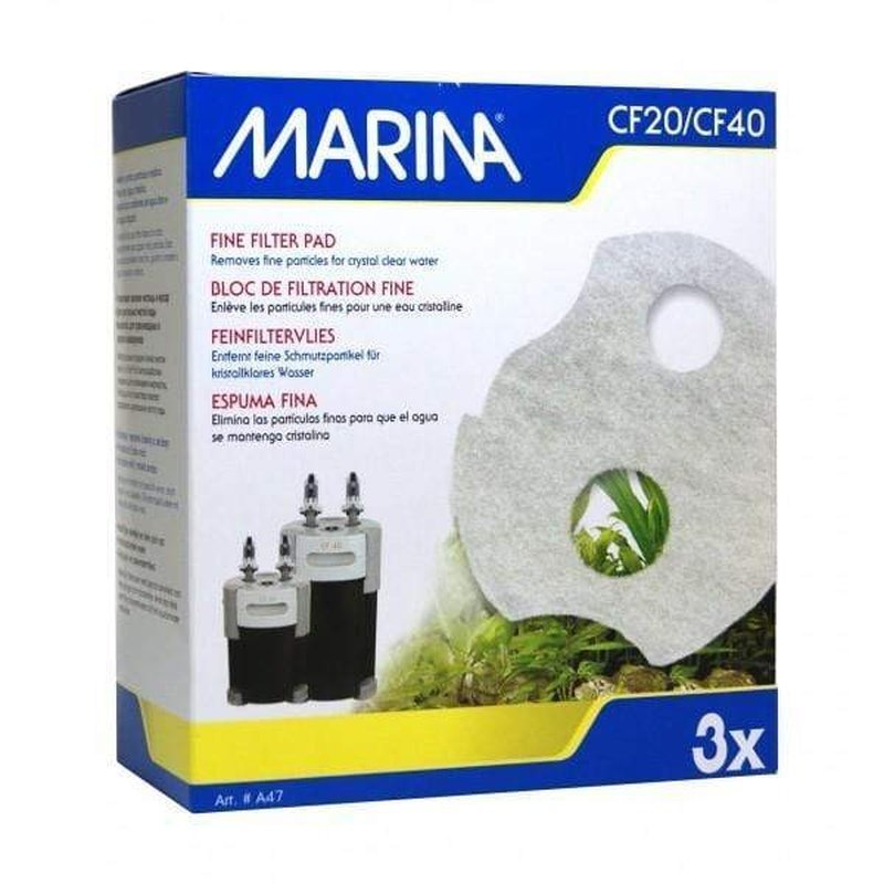 Marina CF20/CF40 Fine Filter Pad 3 Pack - Aquatic Supplies Australia