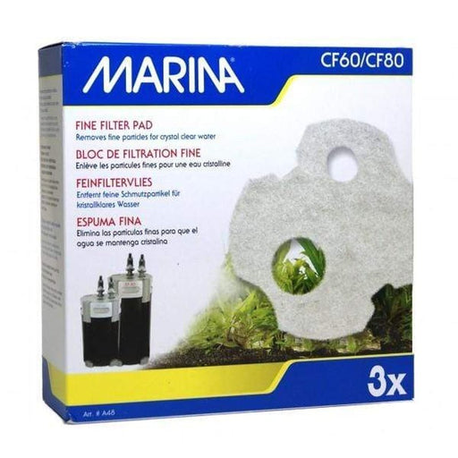 Marina CF60/CF80 Fine Filter Pad 3 Pack - Aquatic Supplies Australia