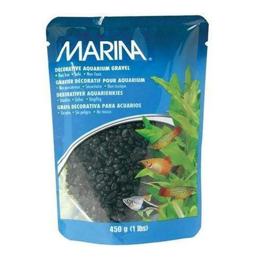 Marina Decorative Aquarium Gravel Black 4 - 6mm - Aquatic Supplies Australia