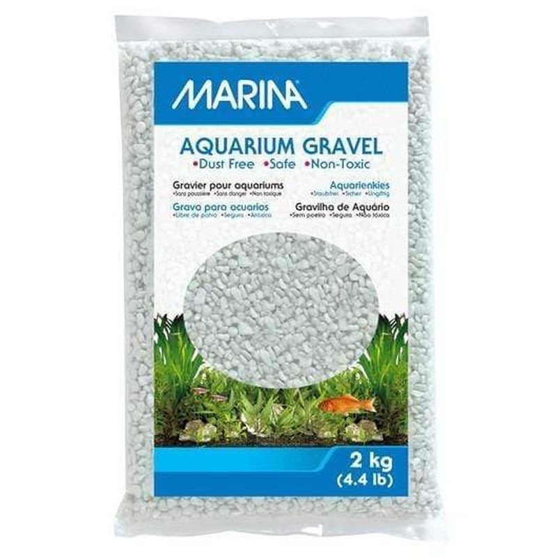 Marina Decorative Aquarium Gravel Cream White - Aquatic Supplies Australia