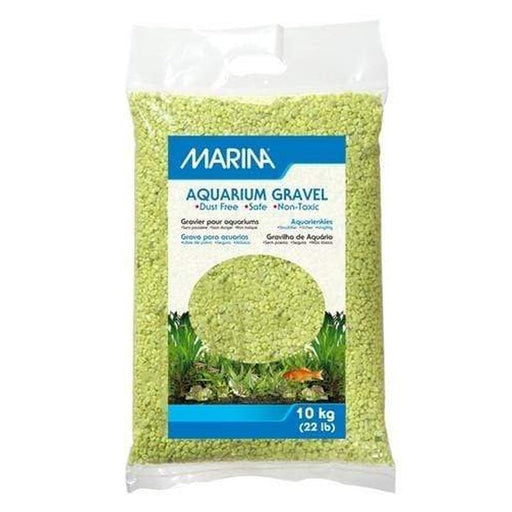 Marina Decorative Aquarium Gravel Lime Green - Aquatic Supplies Australia