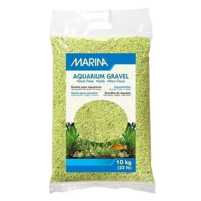 Marina Decorative Aquarium Gravel Lime Green - Aquatic Supplies Australia