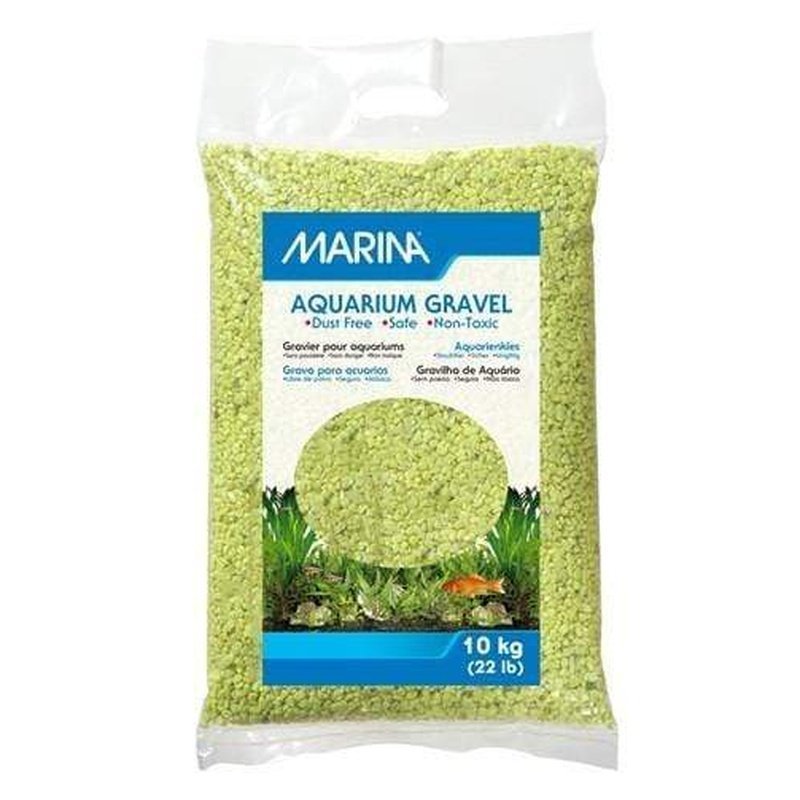 Marina Decorative Aquarium Gravel Lime Green - Aquatic Supplies Australia