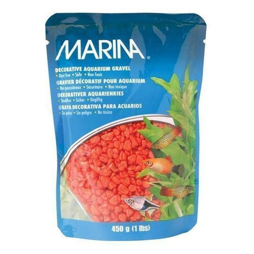 Marina Decorative Aquarium Gravel Orange - Aquatic Supplies Australia