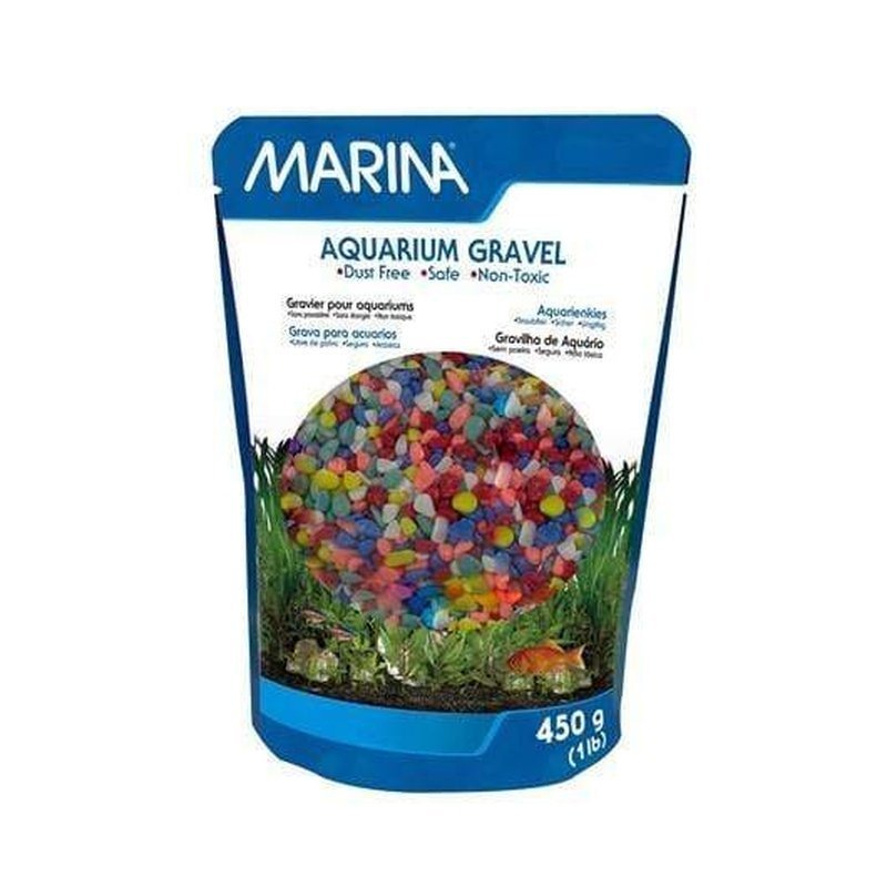 Marina Decorative Aquarium Gravel Rainbow 4-6mm - Aquatic Supplies Australia