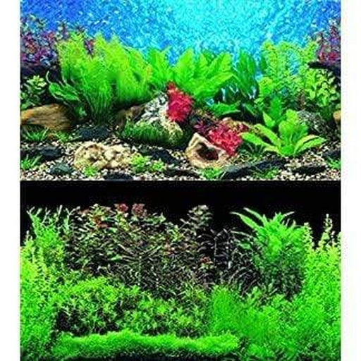 Marina Seaview Background Blue Hawaii/Black Seaweed 30cm High - Aquatic Supplies Australia