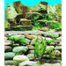 Marina Seaview Background Overlapped Rock/Cobbles 30cm High - Aquatic Supplies Australia