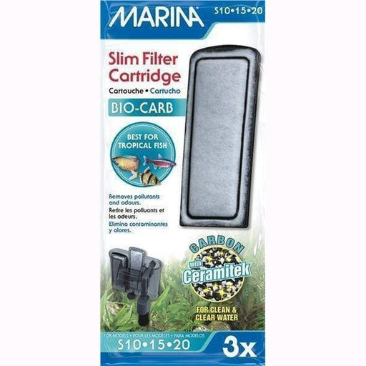 Marina Slim Bio-Carb Cartridge 3 Pack - Aquatic Supplies Australia