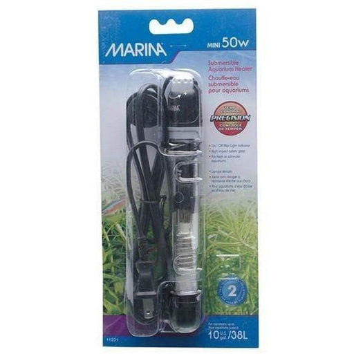 Marina Submersible Mini Heater 50W 15cm (38L) - Aquatic Supplies Australia