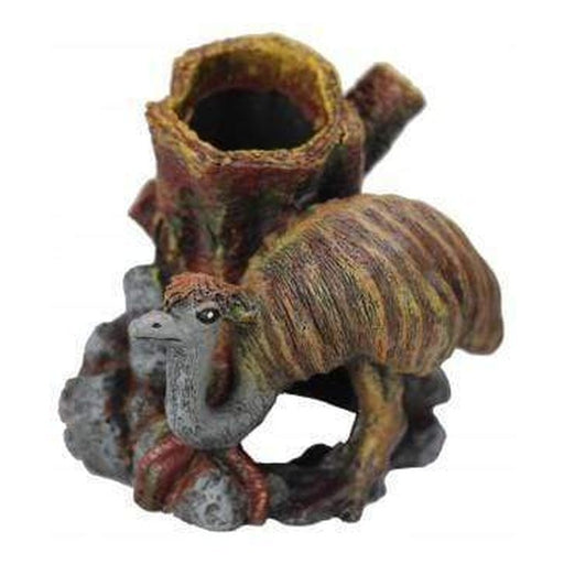 Neptune Emu with Tree Trunk Small 12 x 11 x 10cm - Aquatic Supplies Australia