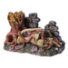 Neptune Middle Earth Tree Trunk with Rock 24 x 14 x 13cm - Aquatic Supplies Australia