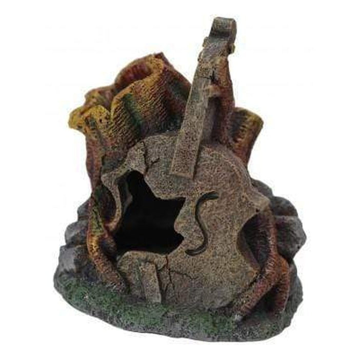 Neptune Wombat Hole with Tree Trunk Small 12 x 11 x 9cm - Aquatic Supplies Australia