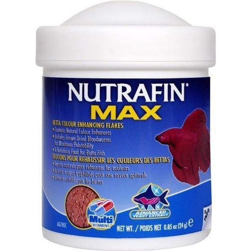 Nutrafin Max Betta Colour Enhancing Flakes 24g - Aquatic Supplies Australia