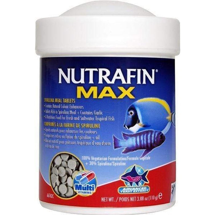 Nutrafin Max Sinking Spirulina Tablets 110g - Aquatic Supplies Australia