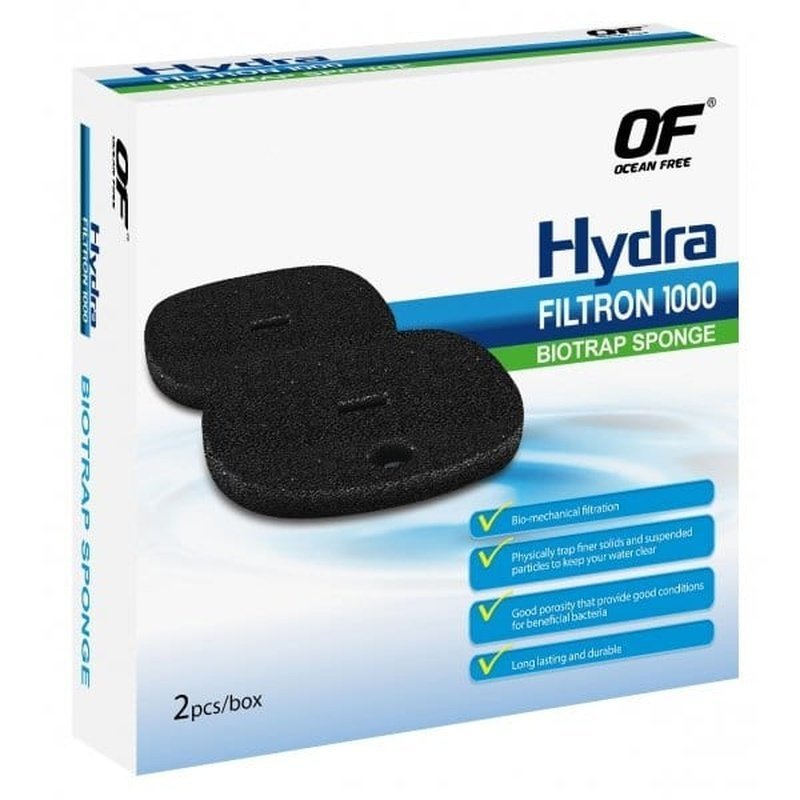 Ocean Free Hydra Filtron 1000 BioTrap Sponge 2 Pack - Aquatic Supplies Australia