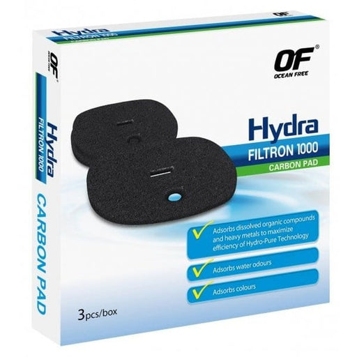 Ocean Free Hydra Filtron 1000 Carbon Pad 3 Pack - Aquatic Supplies Australia