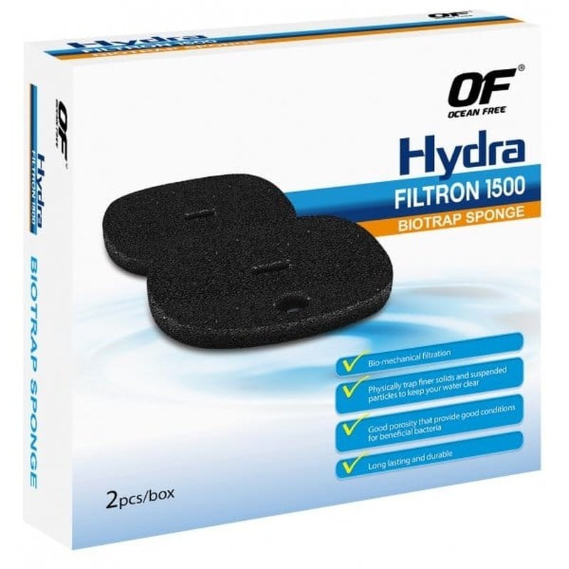 Ocean Free Hydra Filtron 1500 BioTrap Sponge 2 Pack - Aquatic Supplies Australia