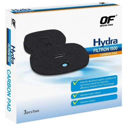Ocean Free Hydra Filtron 1500 Carbon Pad 3 Pack - Aquatic Supplies Australia