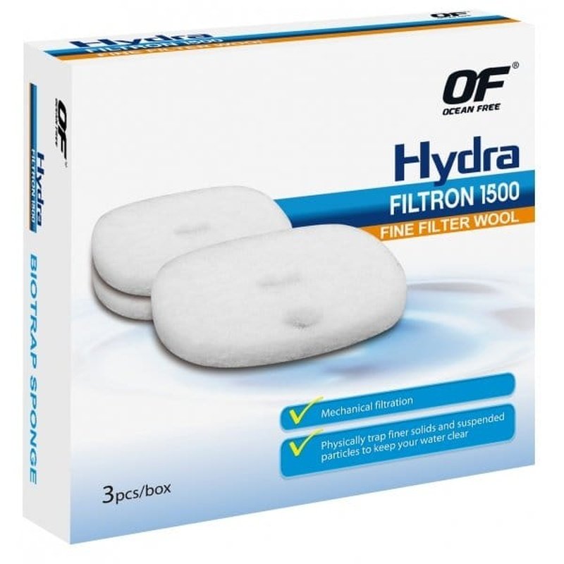 Ocean Free Hydra Filtron 1500 Fine Filter Pad 3 Pack - Aquatic Supplies Australia