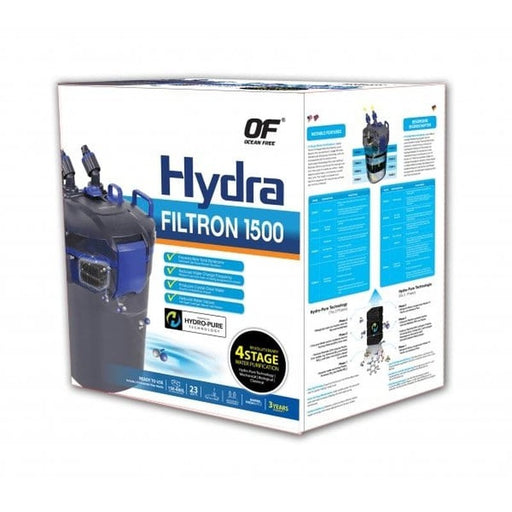 Ocean Free Hydra Filtron Canister Filter 1500 (600L, 1500L/h) - Aquatic Supplies Australia