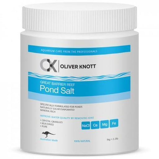 Oliver Knott Pond Salt 1kg - Aquatic Supplies Australia