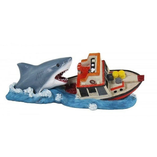 Penn-Plax Jaws Boat Attack Small 16 x 5cm - Aquatic Supplies Australia