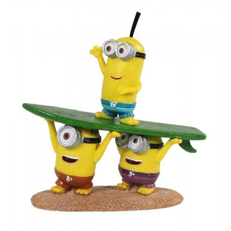 Penn-Plax Minions Beach Buddies Small, Kevin, Bob & Stuart 10 x 12cm - Aquatic Supplies Australia