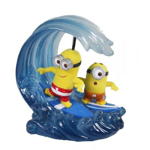 Penn-Plax Minions Kevin & Stuart Surfing Small 7 x 8.5cm - Aquatic Supplies Australia