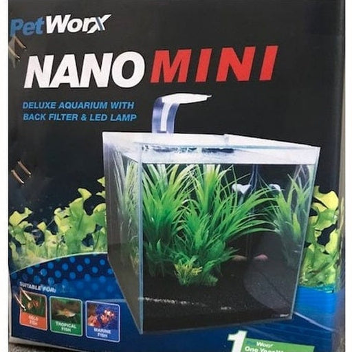 PetWorx Nano Mini Aquarium 10L 22 x 22 x 22cm - Aquatic Supplies Australia
