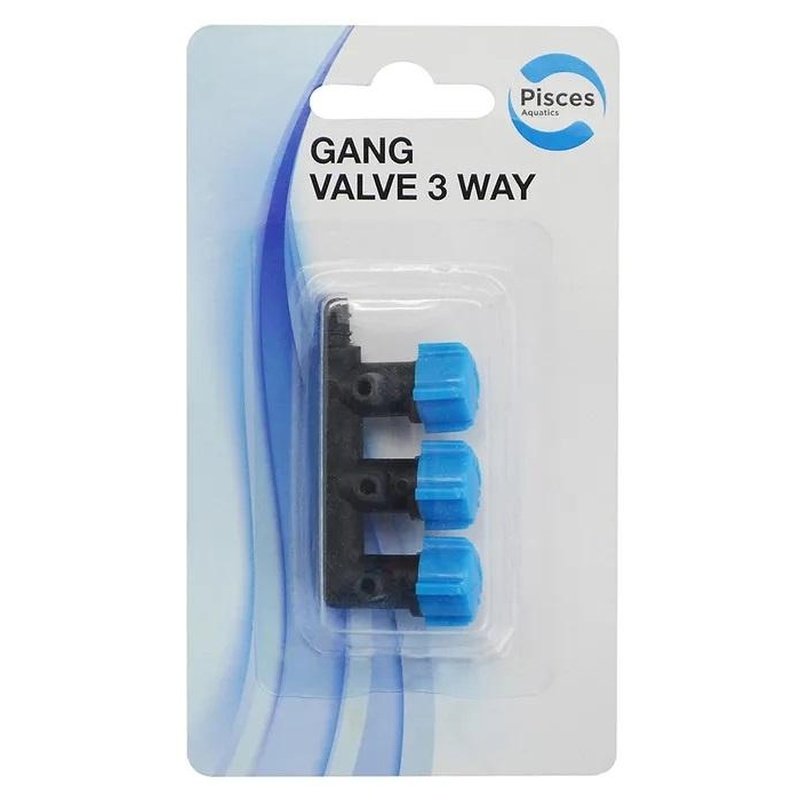 Pisces Airline Gang Valve 3 Way - Aquatic Supplies Australia
