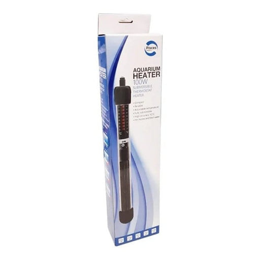 Pisces Aquatics Aquarium Heater 100W - Aquatic Supplies Australia