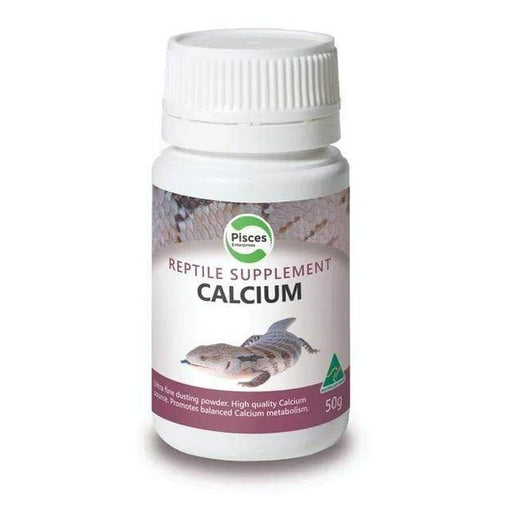 Pisces Calcium Reptile Powder 50g - Aquatic Supplies Australia