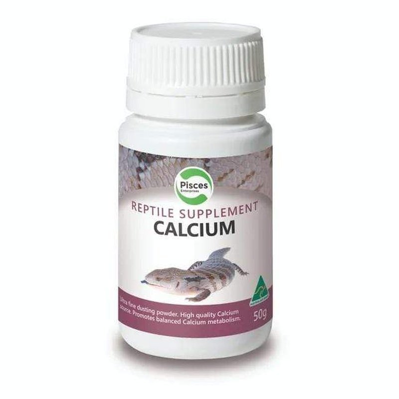 Pisces Calcium Reptile Powder 50g - Aquatic Supplies Australia