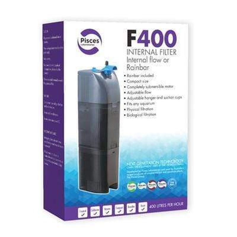 Pisces Internal Filter with Spraybar F400 (360L/hr) - Aquatic Supplies Australia