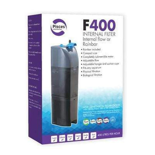 Pisces Internal Filter with Spraybar F400 (360L/hr) - Aquatic Supplies Australia