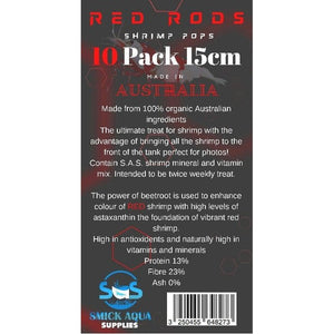 SAS Red Rods Shrimp Pops 10 Pack Aquatic Supplies Australia