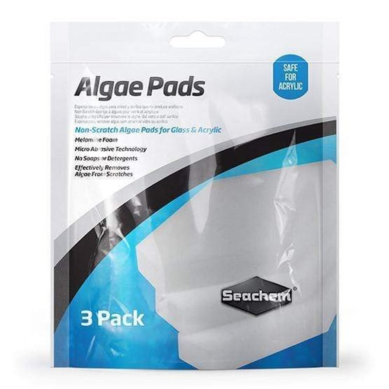 Seachem Algae Pads for Glass & Acrylic 3 Pack (no retail packaging) - Aquatic Supplies Australia