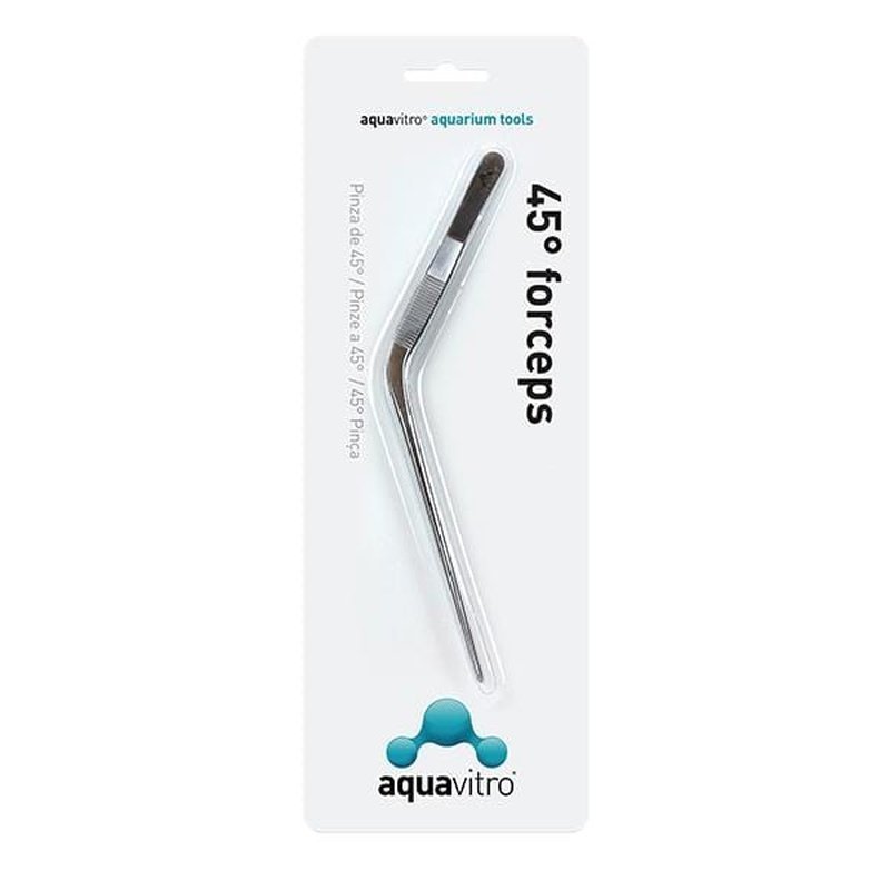 Seachem Aquvitro 45° Forceps 19cm - Aquatic Supplies Australia