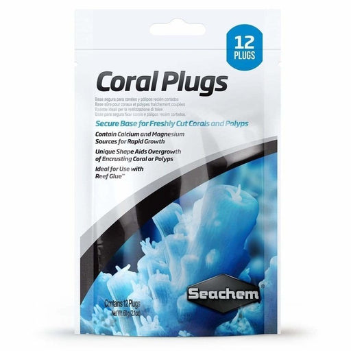 Seachem Coral Plugs 12 Pack - Aquatic Supplies Australia