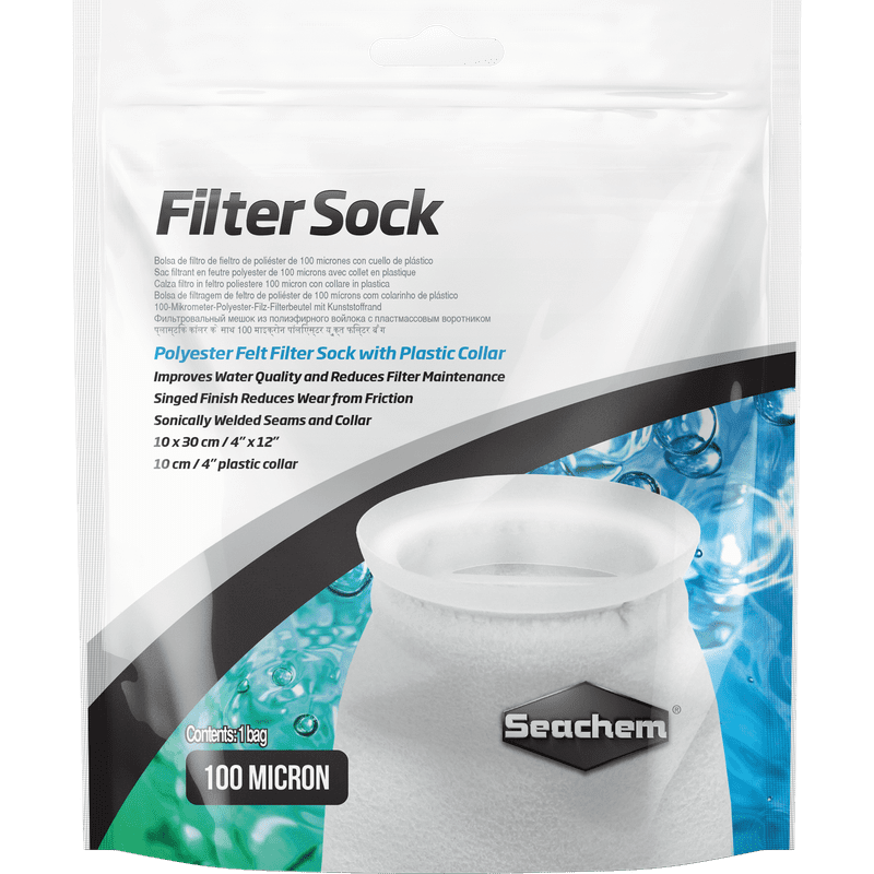 Seachem Filter Sock 100 Micron - Aquatic Supplies Australia
