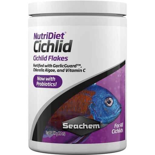 Seachem NutriDiet Cichlid Flakes with Probiotics - Aquatic Supplies Australia