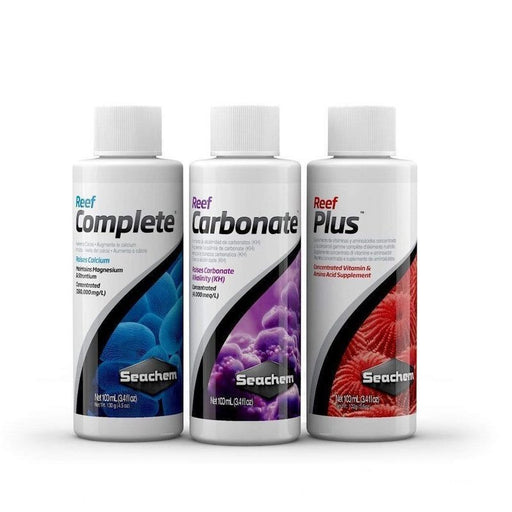 Seachem Reef Pack Fundamentals 3 x 100ml - Aquatic Supplies Australia