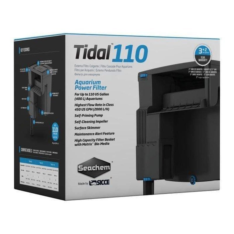 Seachem Tidal 110 Power Filter (up to 400L, 2000L/h) - Aquatic Supplies Australia