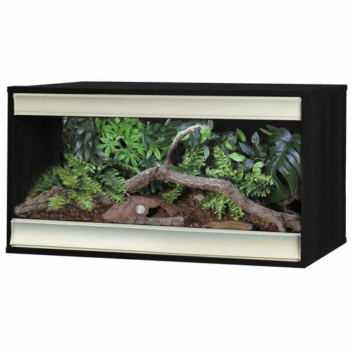VivExotic Viva+ Terrestrial Vivarium Medium Black 86.2 x 50 x 49cm - Aquatic Supplies Australia