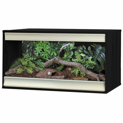 VivExotic Viva+ Terrestrial Vivarium Medium Black 86.2 x 50 x 49cm - Aquatic Supplies Australia