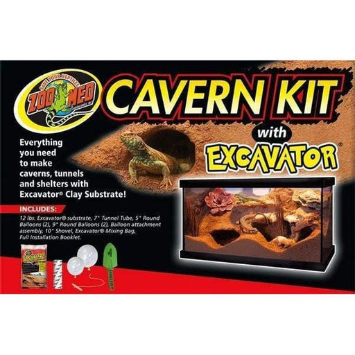 Zoo Med Cavern Kit with Excavator Clay Burrowing Substrate - Aquatic Supplies Australia
